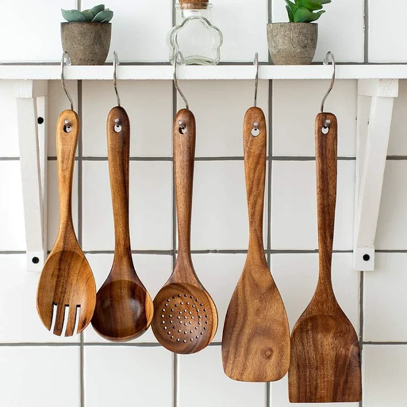 Holz-Küchenutensilien-Sets aus – Home Cooking Utensil Set Bewertung und Preis