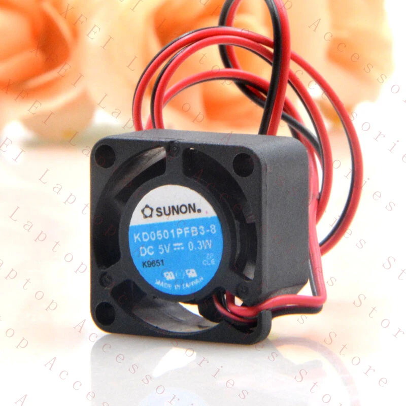 D  1PC KD0501PFB3-8 Cooling Fan DC5V Brushless 3Pin 20x20x10mm New