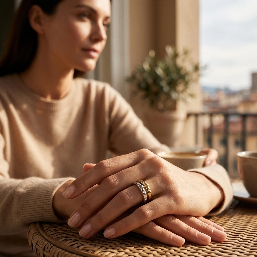 Miia Jewelry Polished Thin Sta - Minimalist Ring Stackable recension och pris