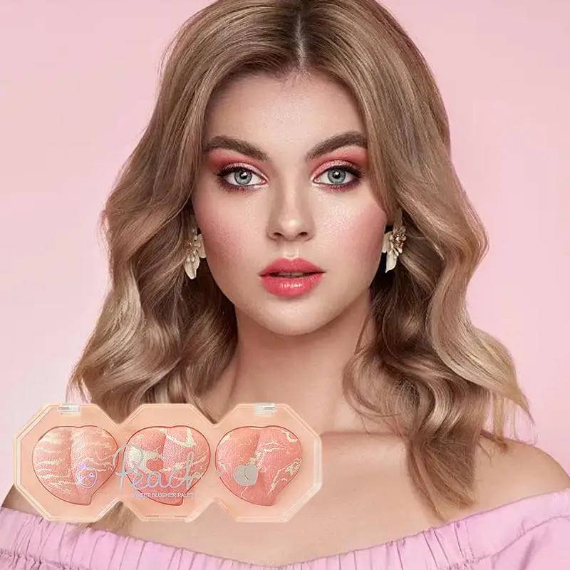 Blush Palet Matte Poeder Blush Oogschaduwpalet Accentueren Blush Palet Multifunctionele Blos Voor Wangen Face Blush Contour