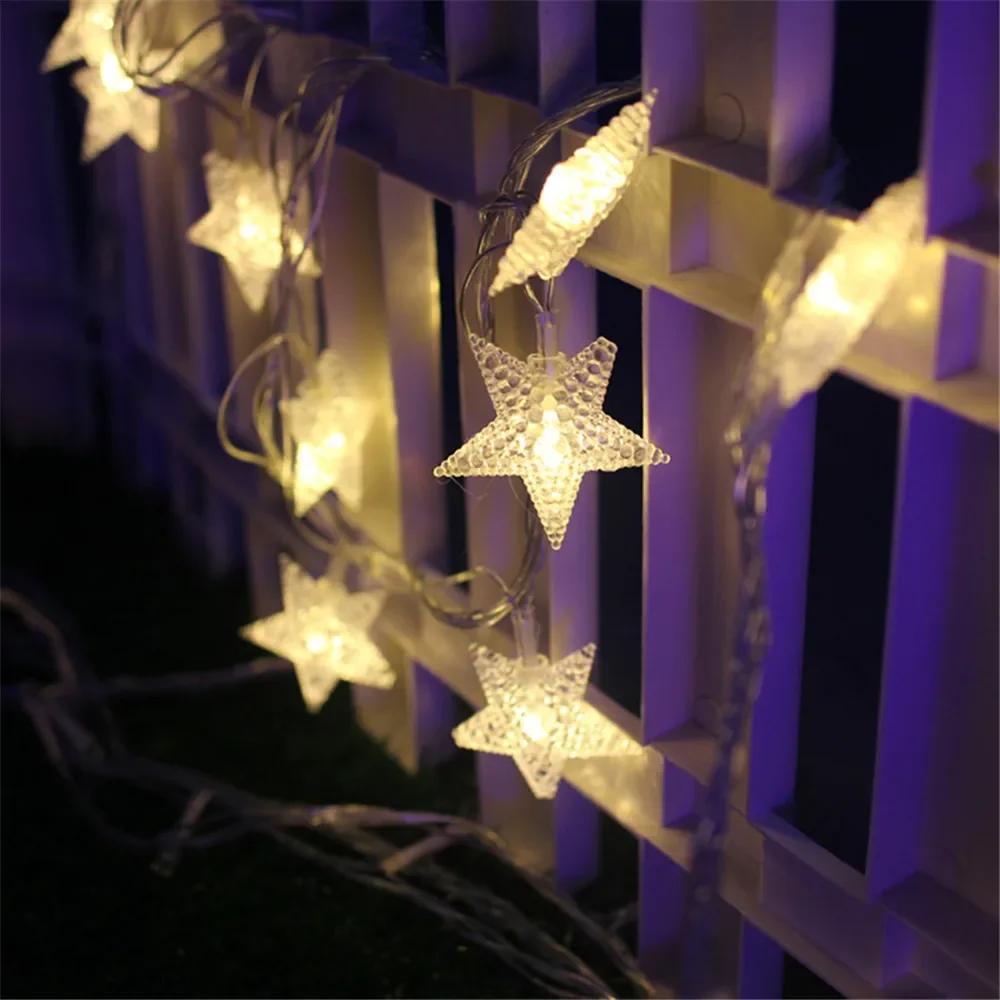 Lampu String Baterai LED Fairy Light Garland Natal untuk Dekorasi Rumah, Pesta Pernikahan, Perkemahan, Tahun Baru, dan Ramadhan