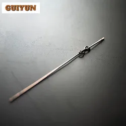 Handmade Old Purple Copper Tea Spoons Elegant Tea Needle Tea Dial Stick Tea Presentation Vessel Toold Tea Ceremony Accessories