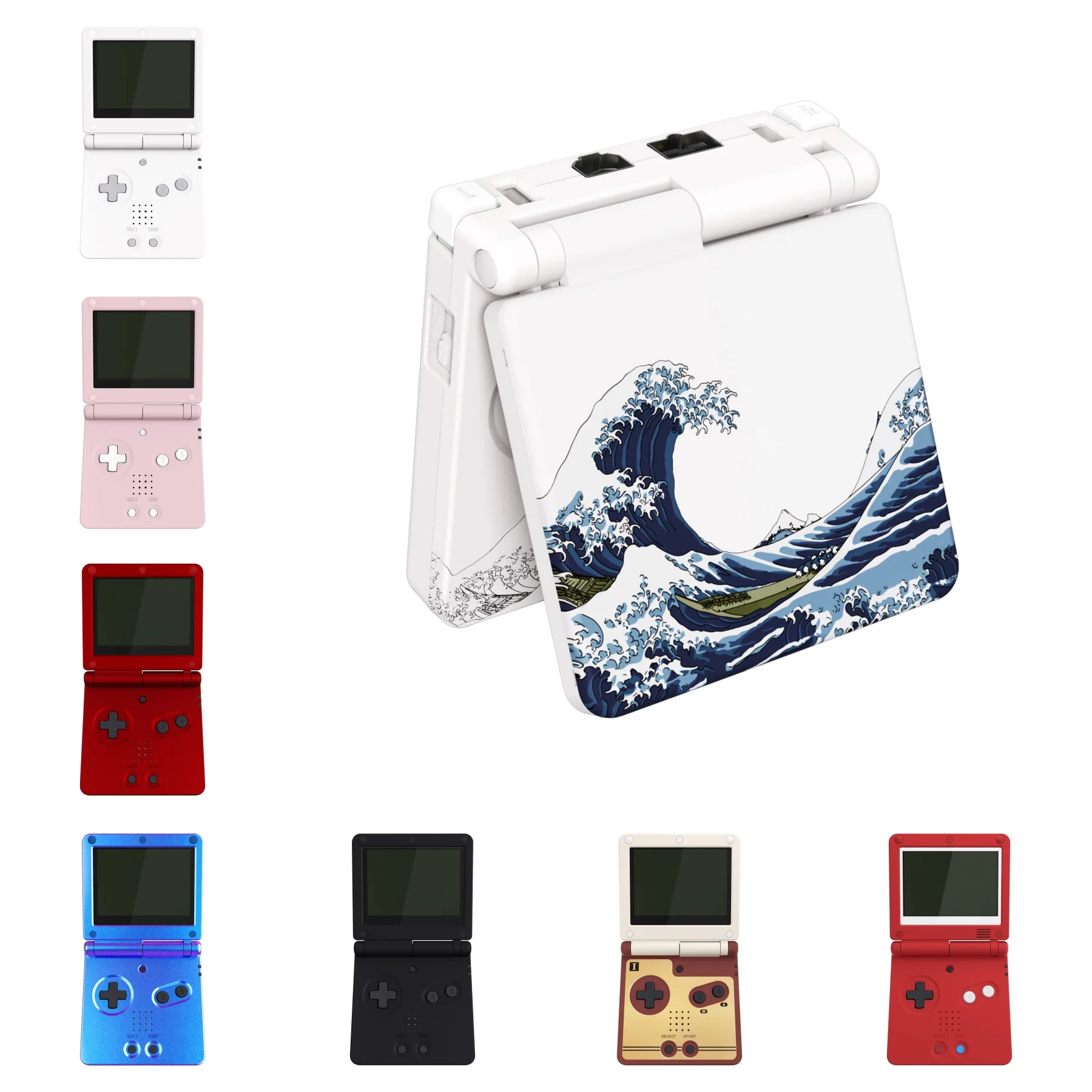 eXtremeRate IPS Ready Upgraded Custom Replacement Housing Shell for Gameboy Advance SP GBA SP for IPS & Standard LCD