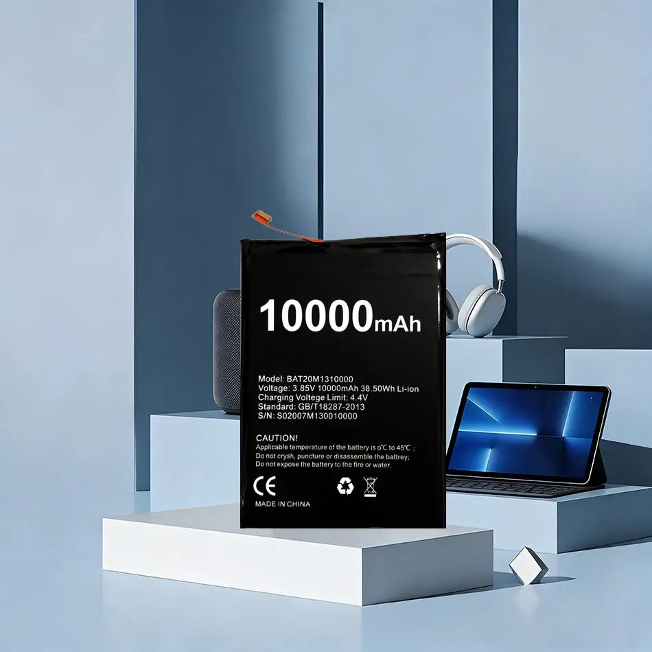 

Аккумулятор для мобильного телефона 10000 мАч для Doogee S88 Pro BAT20M1310000, долговечный, высокой емкости