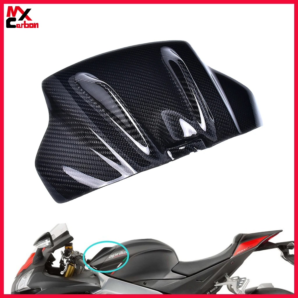 Motorcycle Front Tank Cover Airbox Cover Carbon Fiber For Aprilia RSV4 2009 2010 2011 2012 / Tuono V4 2011