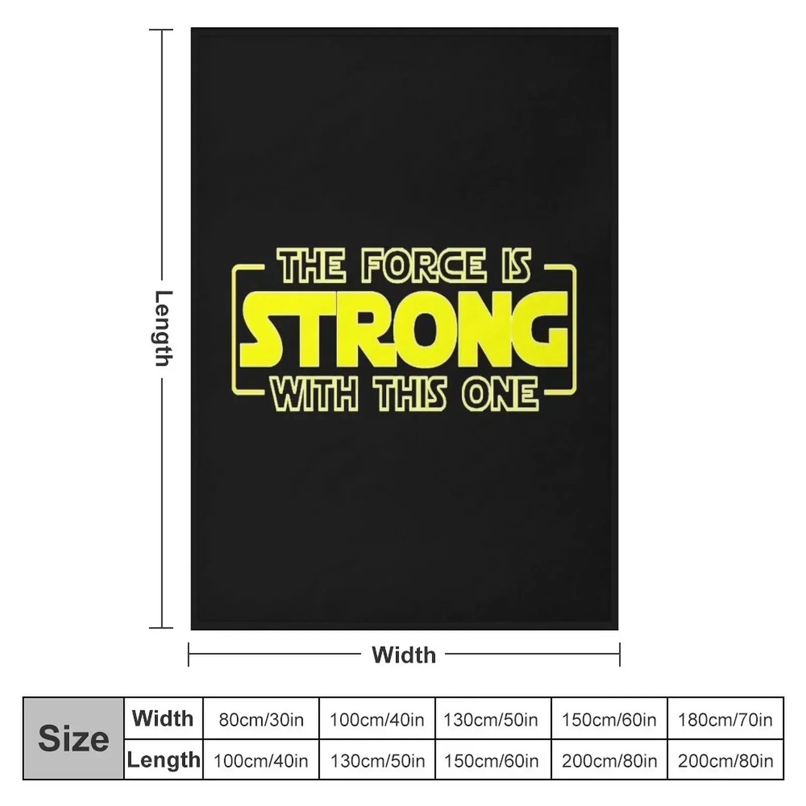 THE FORCE IS STRONG WITH THIS ONE HOODY Throw Blanket Bed Sofa Throw valentine gift ideas Luxury Thicken Blankets