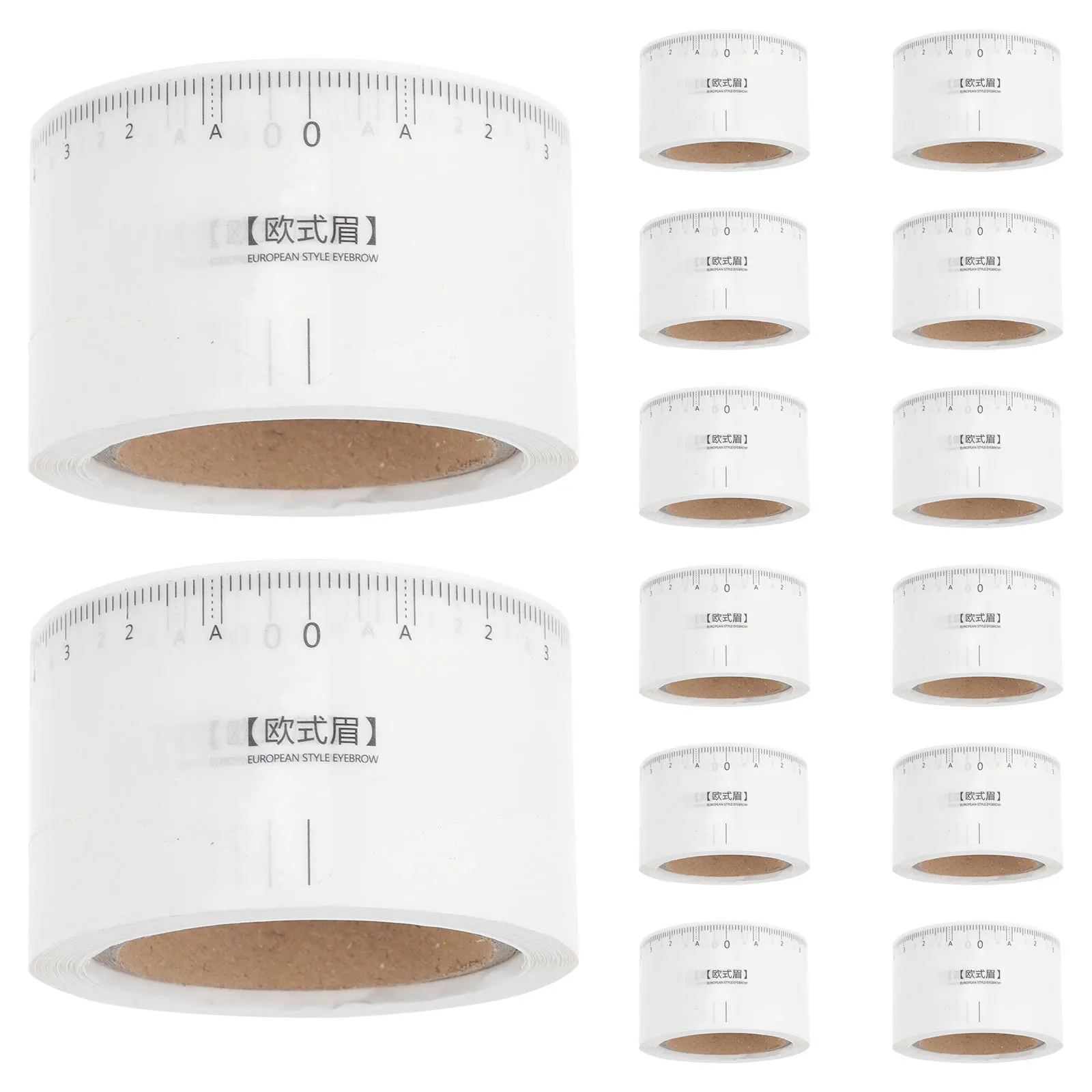 50 قطعة خط الحاجب قياس ملصقات الحاجب المشكل عدة ماركر حاكم للوشم التماثل تشكيل أداة #3