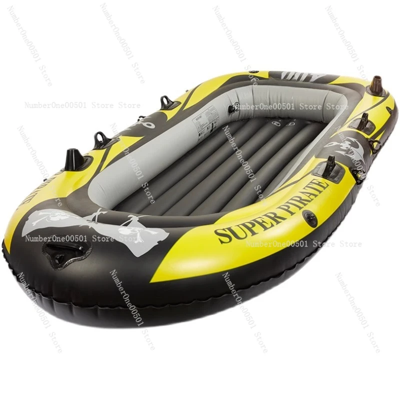 

Leather rowing inflatable boat, rubber boat, thickened folding fishing boat, outdoor wear-resistant children's water hovercraft