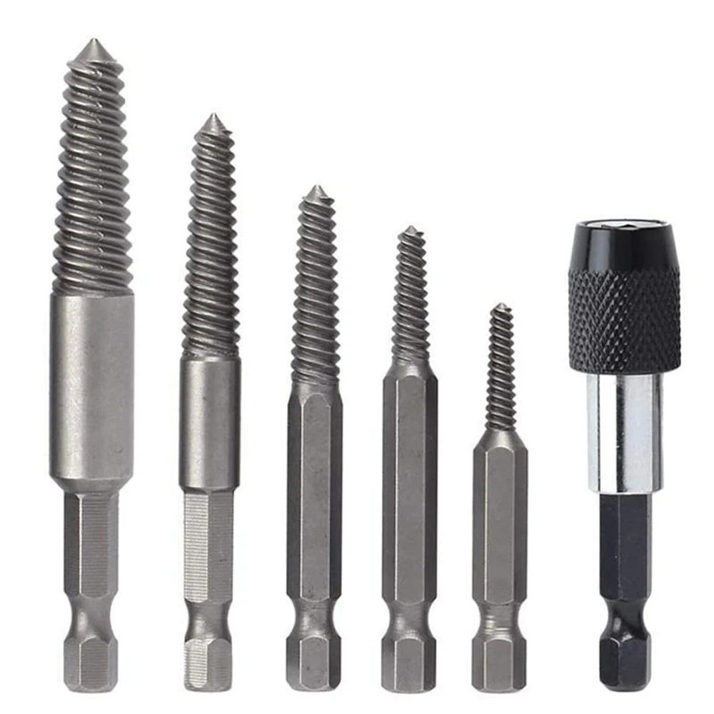 เสียหายสกรูหัก Remover Extractor สว่าน Bits 5/6Pcs ทนทาน Easy Out Remover Center เจาะเสียสลักเกลียวอุปกรณ์กำจัด
