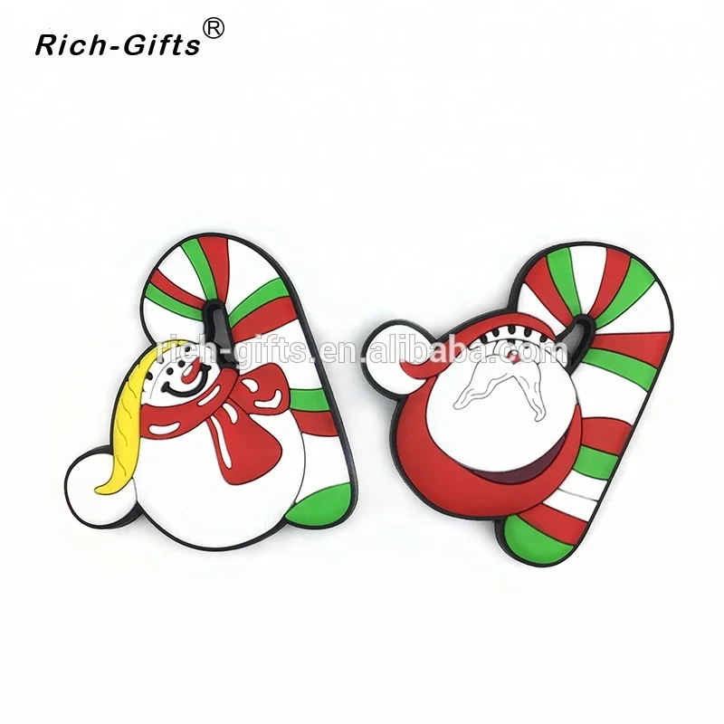 3D PVC Christmas Fridge Magnets for Kids, Personalized, New Designs