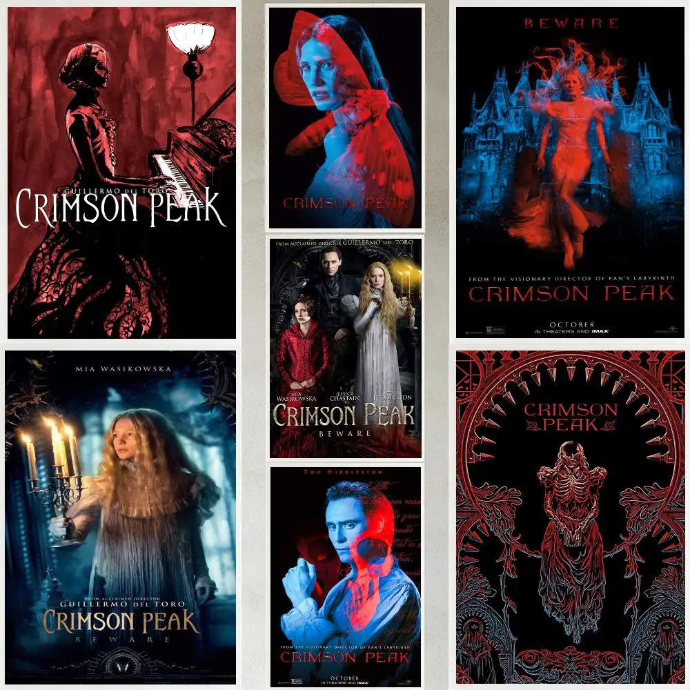 movie Crimson Peak Poster Poster HD Waterproof Self-adhesive Art Print Wall Decor for Bedroom Living Room Gift
