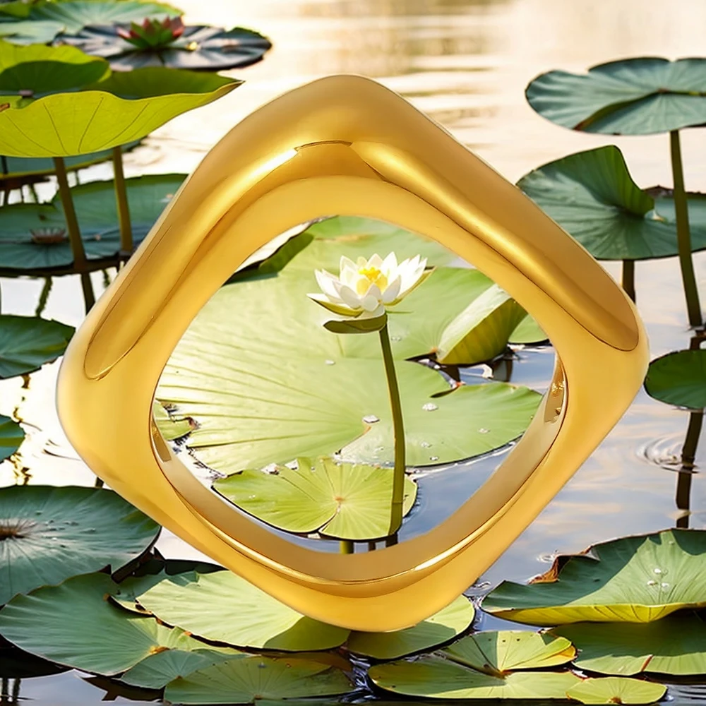 

Women's Ring Simple Style Square Geometry Stainless Steel Fashion Versatile Jewelry Accessories