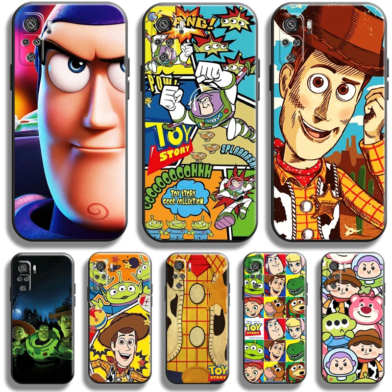 Toy Story Cute Disney For Xiaomi Redmi Note 13 12 11 11S 11T 10 10S 10T Pro Plus Phone Case Carcasa Liquid Silicone Shell