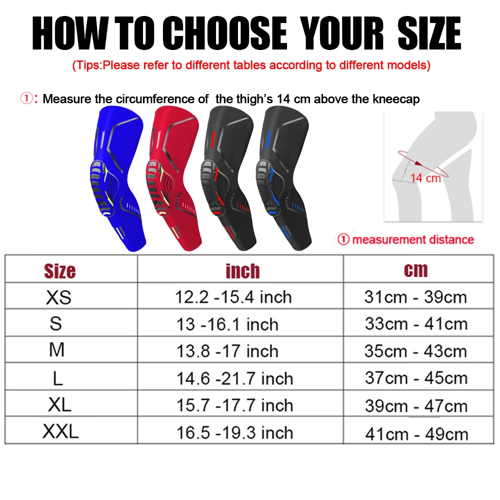 1Pair Sports Knee Pad Padded Bike Cycling Knee Protection Breathable Basketball Anti-collision Sports Knee Support Guard Covers