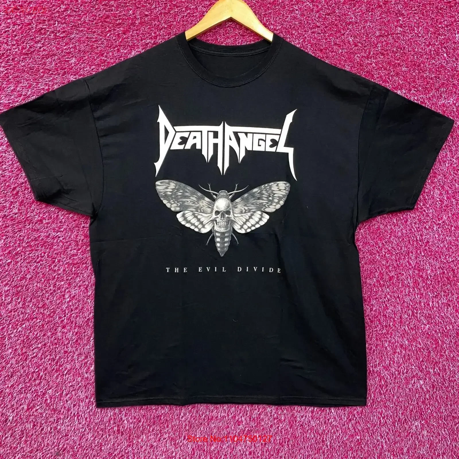 Death Angel The Evil Divide Black T Shirt XXL vintage Washed streetwear Comfortable designer clothes Versatile fashion