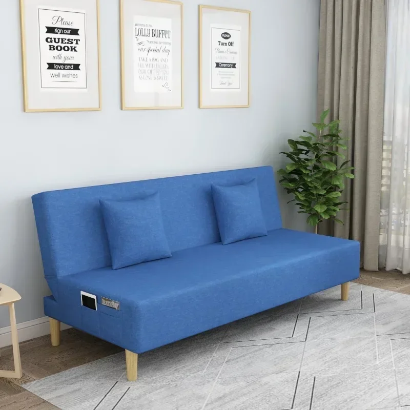 ٪ أرائك غرفة المعيشة متعددة الوظائف الاسكندنافية سرير قابل للطي لأثاث غرفة المعيشة سرير مفرد بسيط الترفيه النسيج مسند الظهر لذلك #5