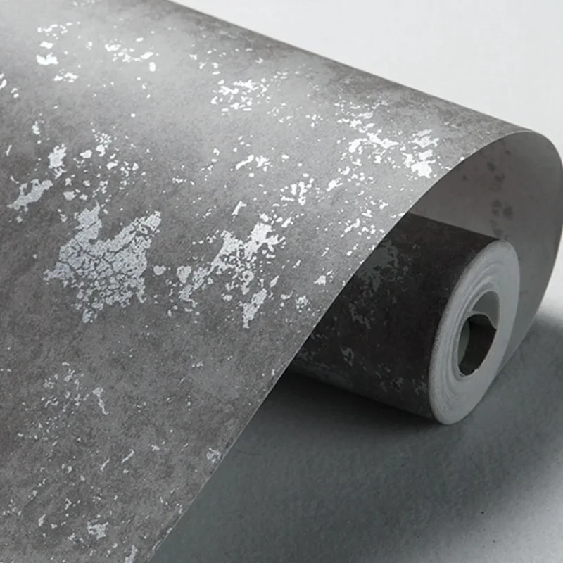 

Обои beibehang с имитацией бетонной стены, современные, однотонные, абстрактные полосы, металлическая текстура, виниловые обои для стен, рулонные напольные покрытия