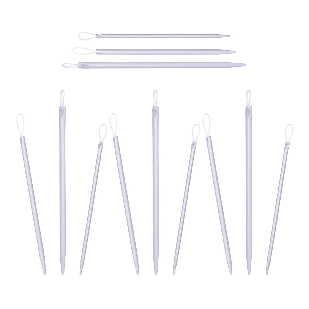 

12Pcs Yarn Knitting Needle Set for Hand Sewing Weaving Fast Threading Ergonomic Grip Ideal for Home School Craft Projects