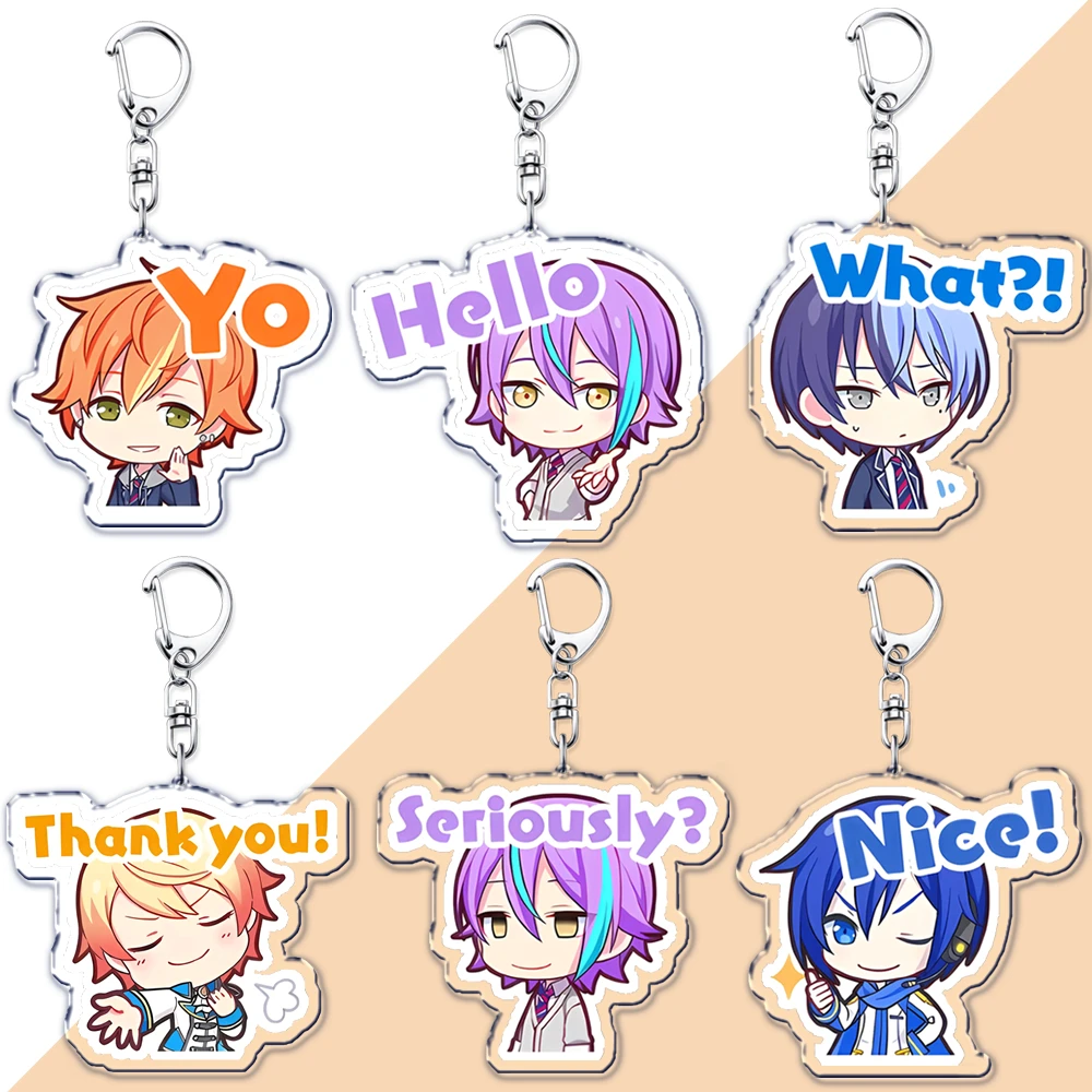 Llaveros VIRTUAL SINGER Wonderlands Showtime para accesorios Touya Emu Rui Akito Tsukasa llavero joyería llaveros regalos para seguidores