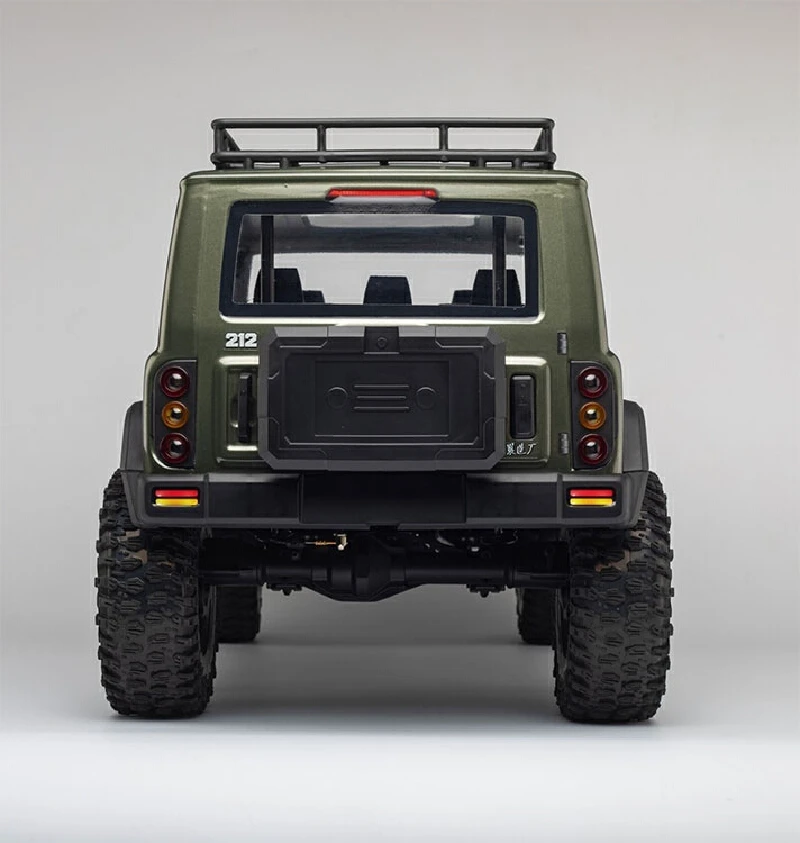 Nuevo 1/8 control remoto 4WD eléctrico 212 escalada vehículo todoterreno bloqueo diferencial doble velocidad LED enlace luz YK4084 RC juguete