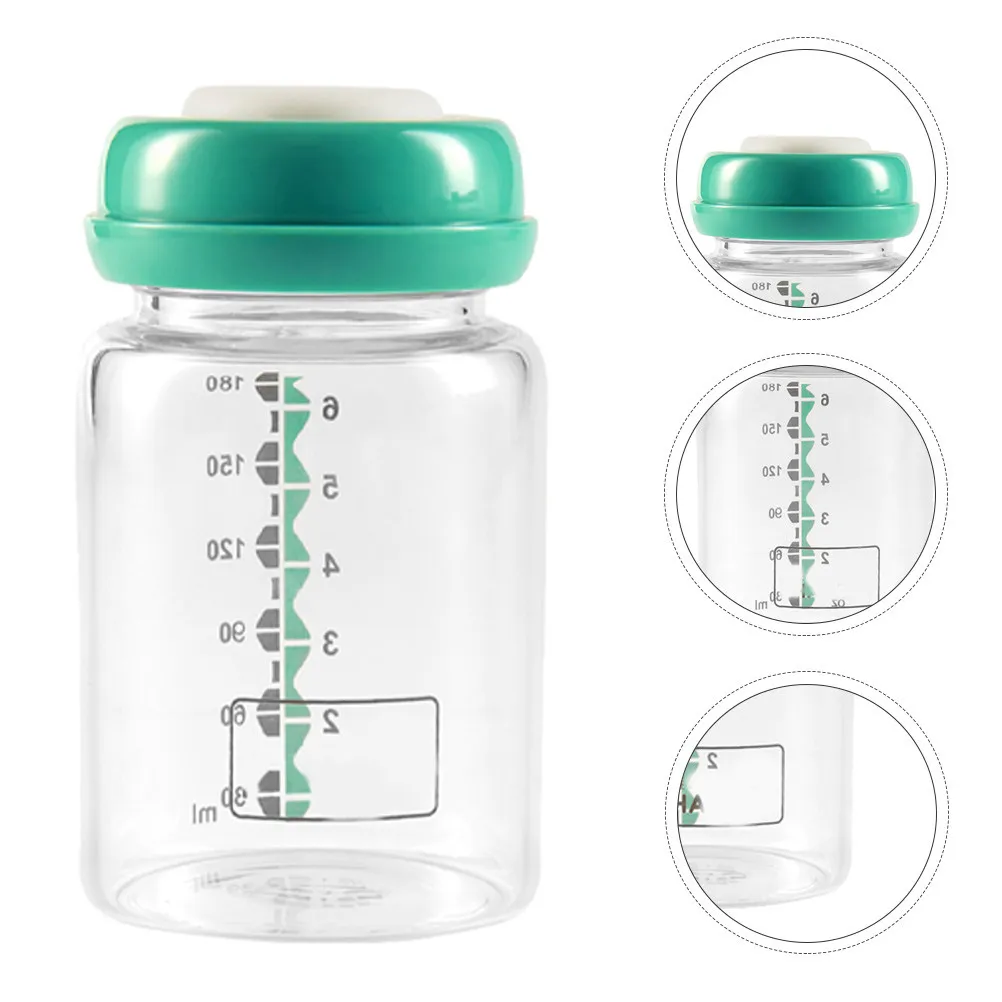 

2Pcs Nursing Bottle Infant Wide Mouth Portable Safe Glass Feeder Anti-Flatulence Easy to Clean Travel Feeding Bottle