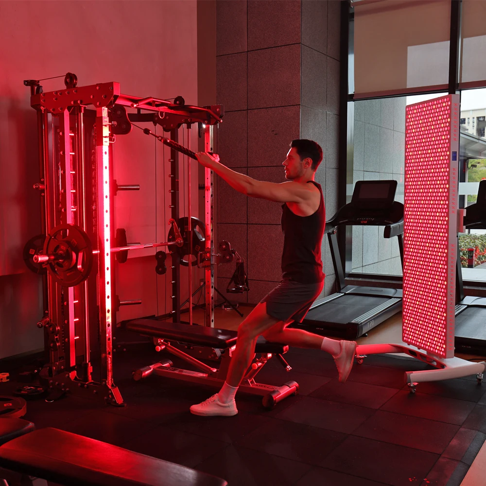 

Red Light Therapy Panels Adjustable 5-Wavelengths Full Body Large Infared Light Therapy with Stand