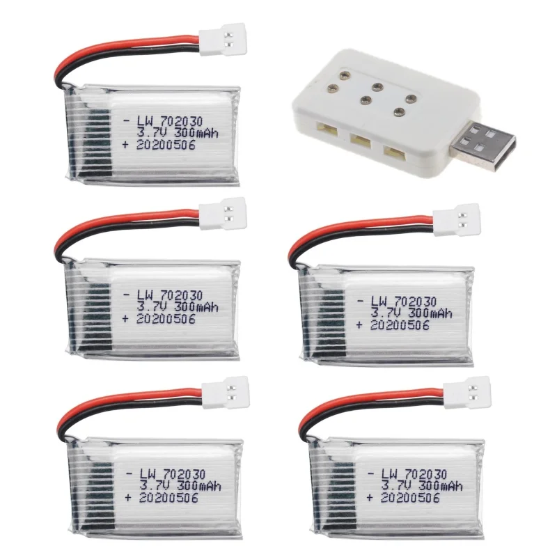 3.7V 300mAh lipo batterij Voor E55 FQ777 FQ17W DFD F180 FY530 U816 U830 H107 X11C Batterij 20C 702030   Voor RC Quadcopter reserveonderdeel