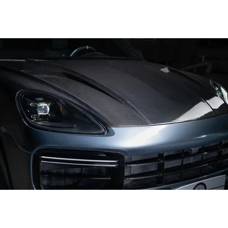 

Carbon Fiber Engine Hood Caye 9Y0.1 Base SUV Coupe Dry Boot New Type