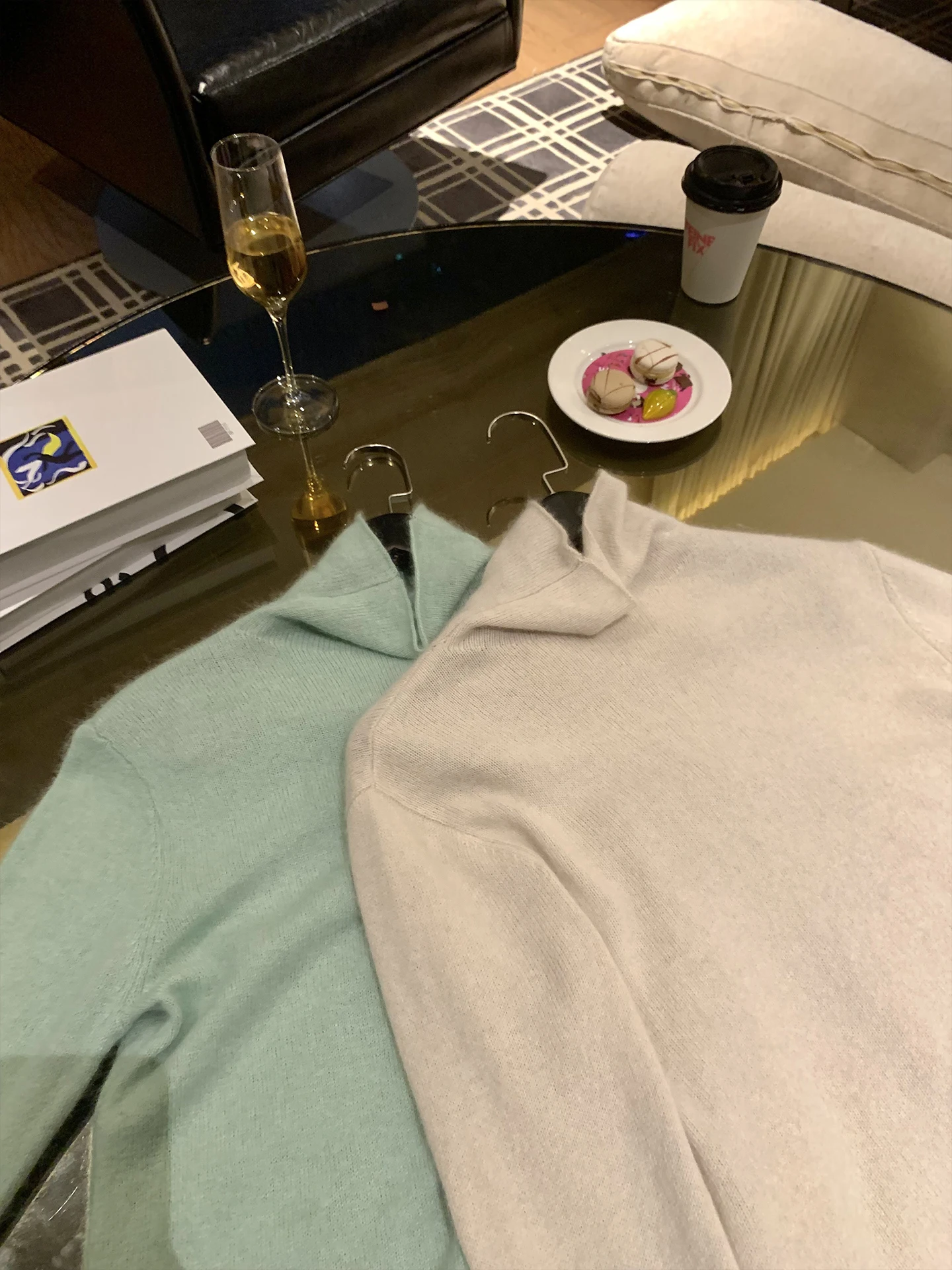 

Мятный шерстяной свитер с высоким воротником и драпированным вырезом для женщин, роскошный на ощупь, из смесовой нейлоново-шерстяной ткани, с длинными рукавами, повседневный топ