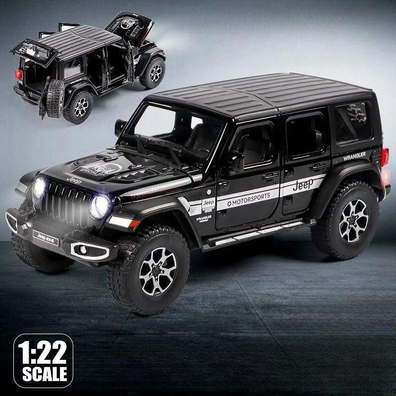

1:22 Jeep Wrangler Rubicon Off-Road High Simulation Diecast Car Metal Alloy Model Car Toys for Children Gift Collection