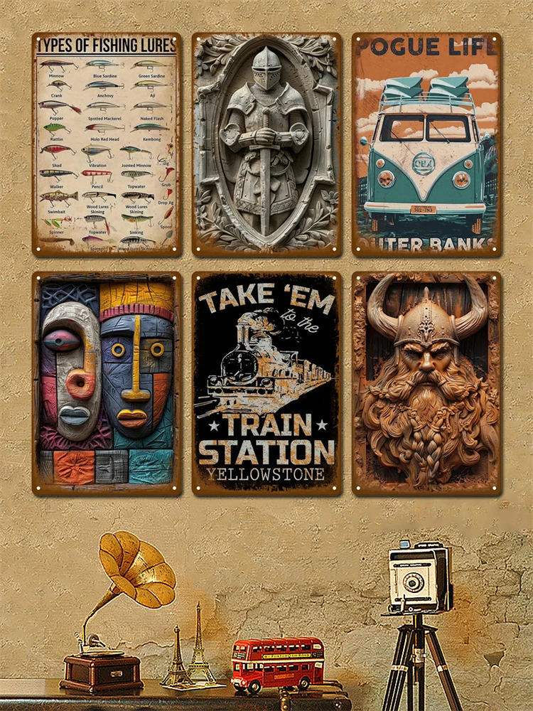 Vintage Zinn Zeichen Mancave Schild Bar Garage Platte Retro Platten Poster Metall Zeichen Wand Kunst Wandbild Zimmer Dekoration Dekor Bar – Detail 3