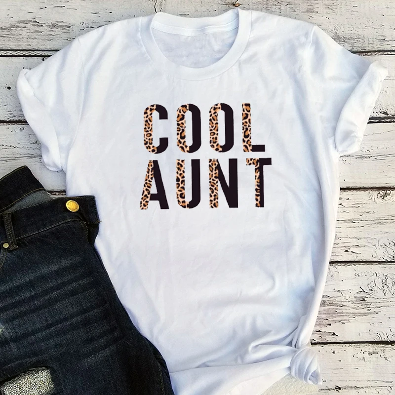 Retro Cool Aunt Shirt Streetwear Auntie Shirt Punk Clothes 2022 Gift for Aunt Best Friend Top Women Sexy Summer Tee Goth XL