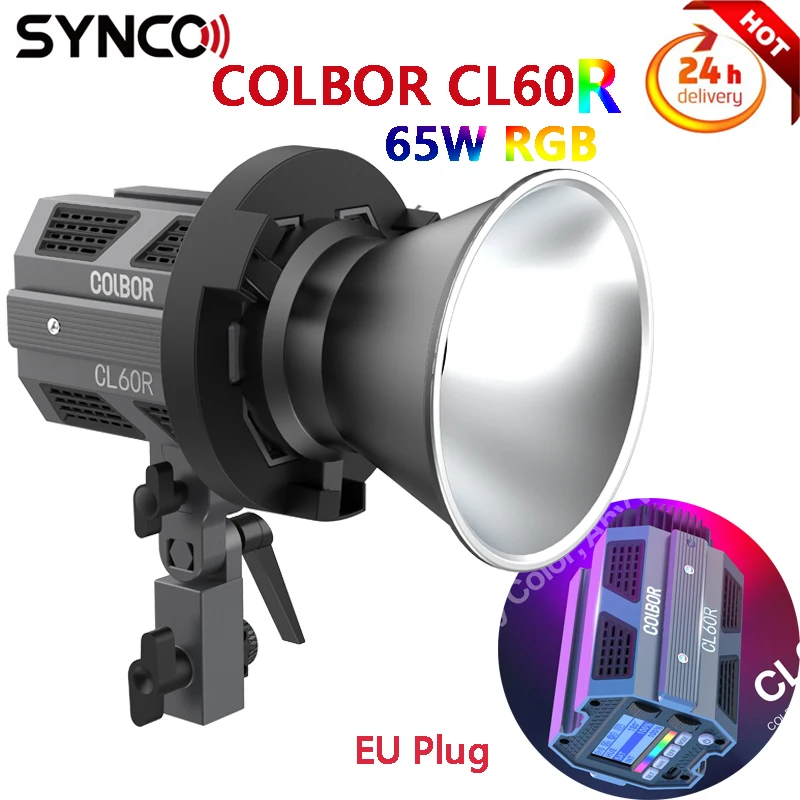 

SYNCO COLBOR CL60R CL60 CL 60 RGB Video Light Full Color 2700K-6500K APP control Bowens Mount Photography COB Light for Shooting