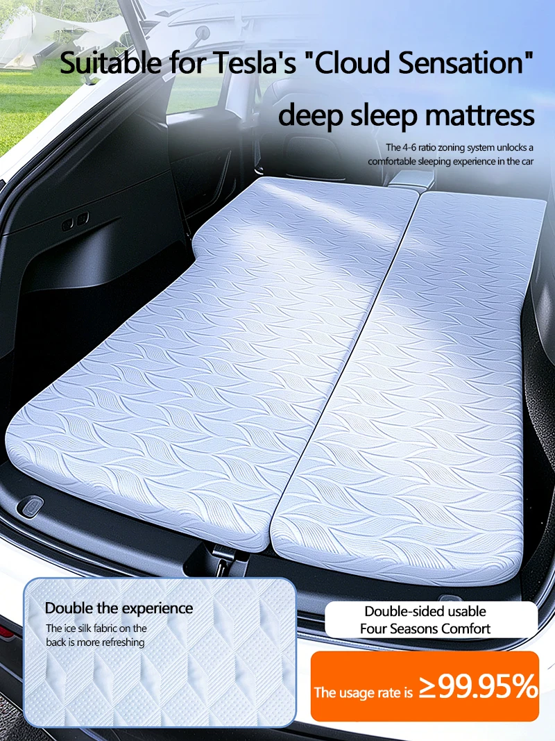 

Suitable for Tesla model-y car mattress, non-inflatable sponge, trunk travel bed, camping bed, strong support mattress
