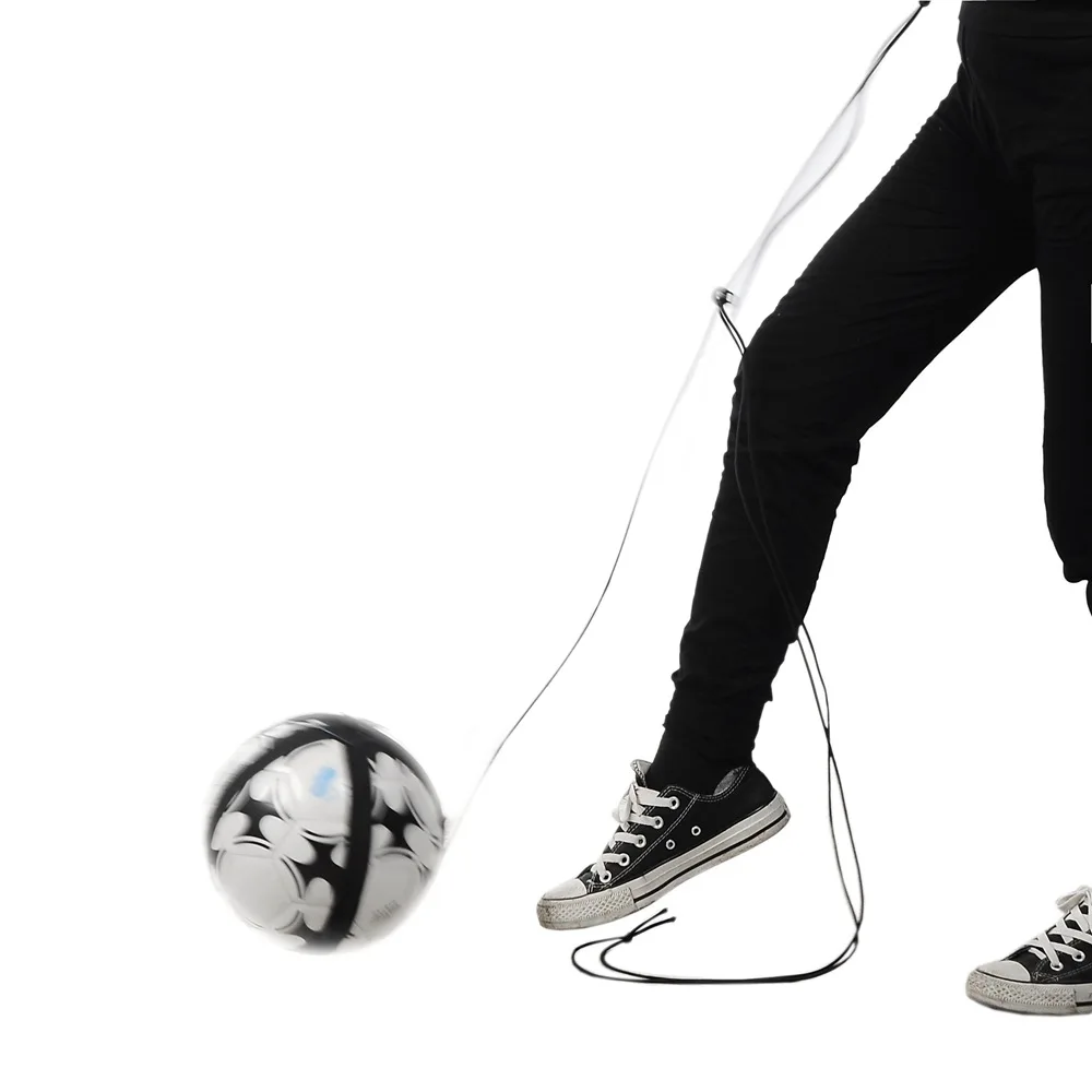 Soccer Ball Juggle Bag Children Auxiliary Circling Belt Kick Solo Soccer Trainer Football Kick Kids Football Training Equipment
