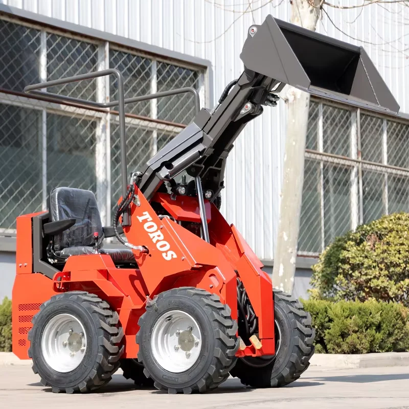 EURO 5 EPA mini skid steer loader China Manufacturer Small mini Skid steer loader 500KG 1 ton Mini Wheel Loader Customizable