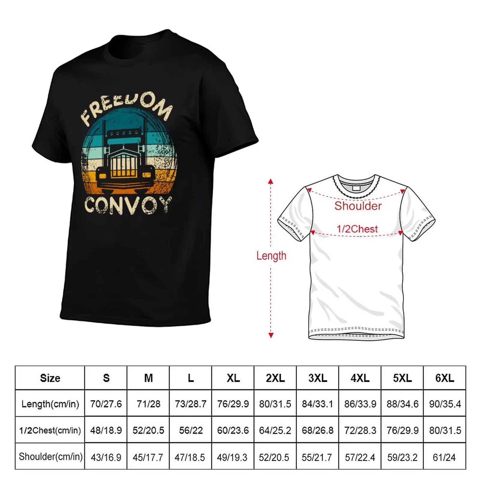 Freedom convoy Canada 2022 T-Shirt Big and Tall Short Sleeve Tee