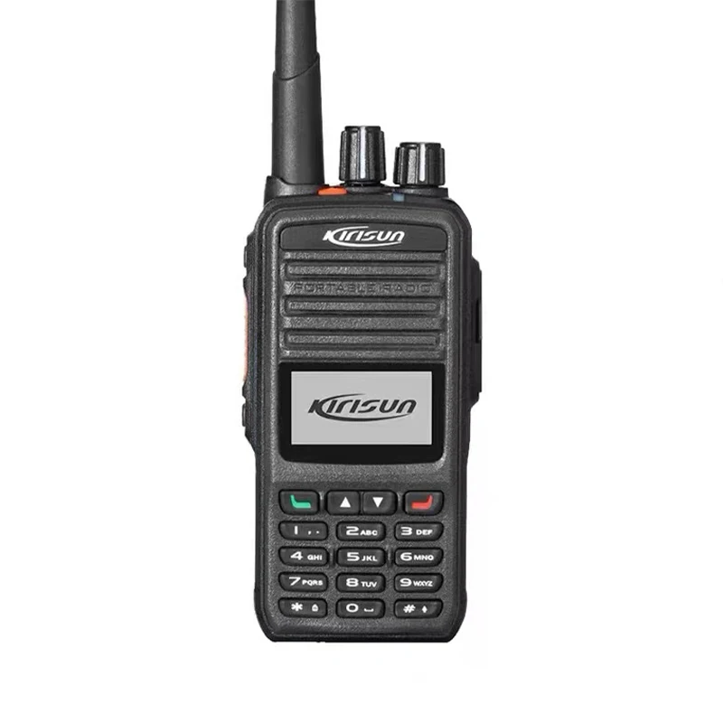 KIRISUN Original Digital Walkie Talkie, DP480 Dual Band, DMR, Long Talk Distance, Two Way Radio, 10W, DP480 HAM