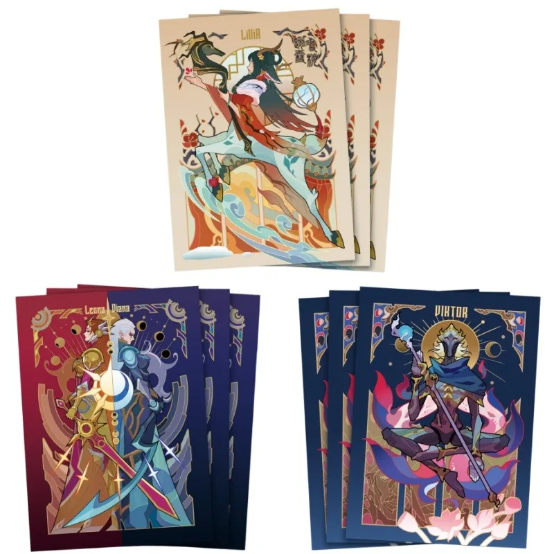 

50pcs/set Suitable for TCG Riftbound Board Game Card Holder 66x92mm Viktor Lilia Diana OPCG DTCG WS Game Collection Card Case