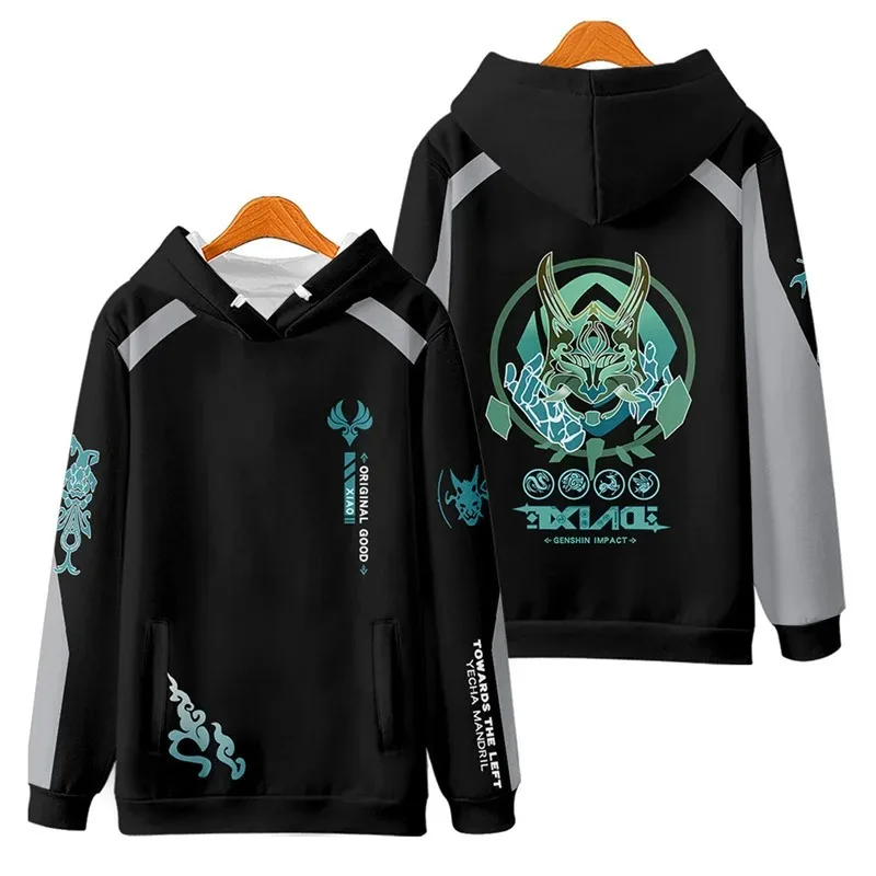 

Genshin Impact Xiao Cosplay Costume Game, Unisex Hoodie, Long Sleeve Hoodie, Fashion Jacket, Coat, Clothes, Pullover