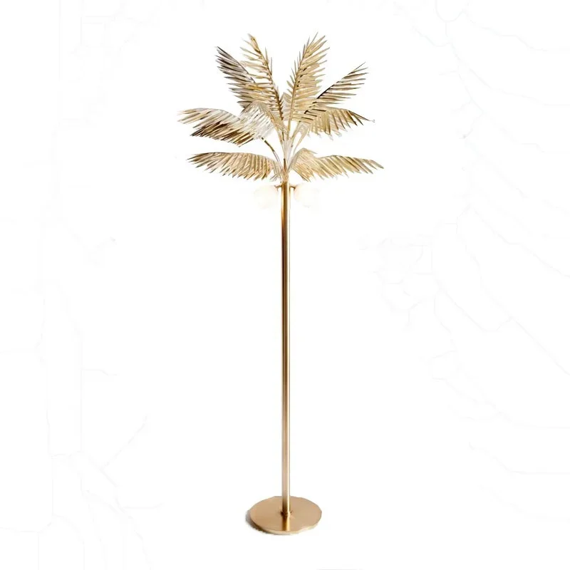 Modern LED Floor Lighting Home Hotel Decorative Palm Tree Lamp Nordic Metal Floor Stand Light Lamp for Dining Room