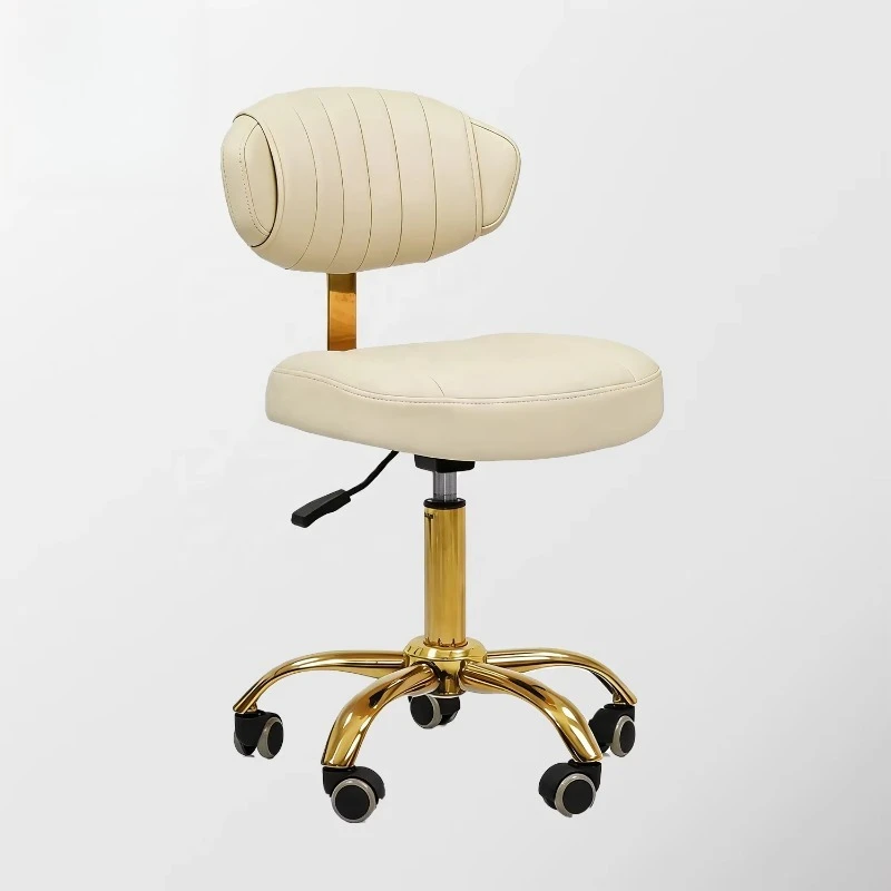 

Pink Small Pump Technician Small Chair Aluminum Alloy Base Customizable Color High Load Bearing Technician Stool