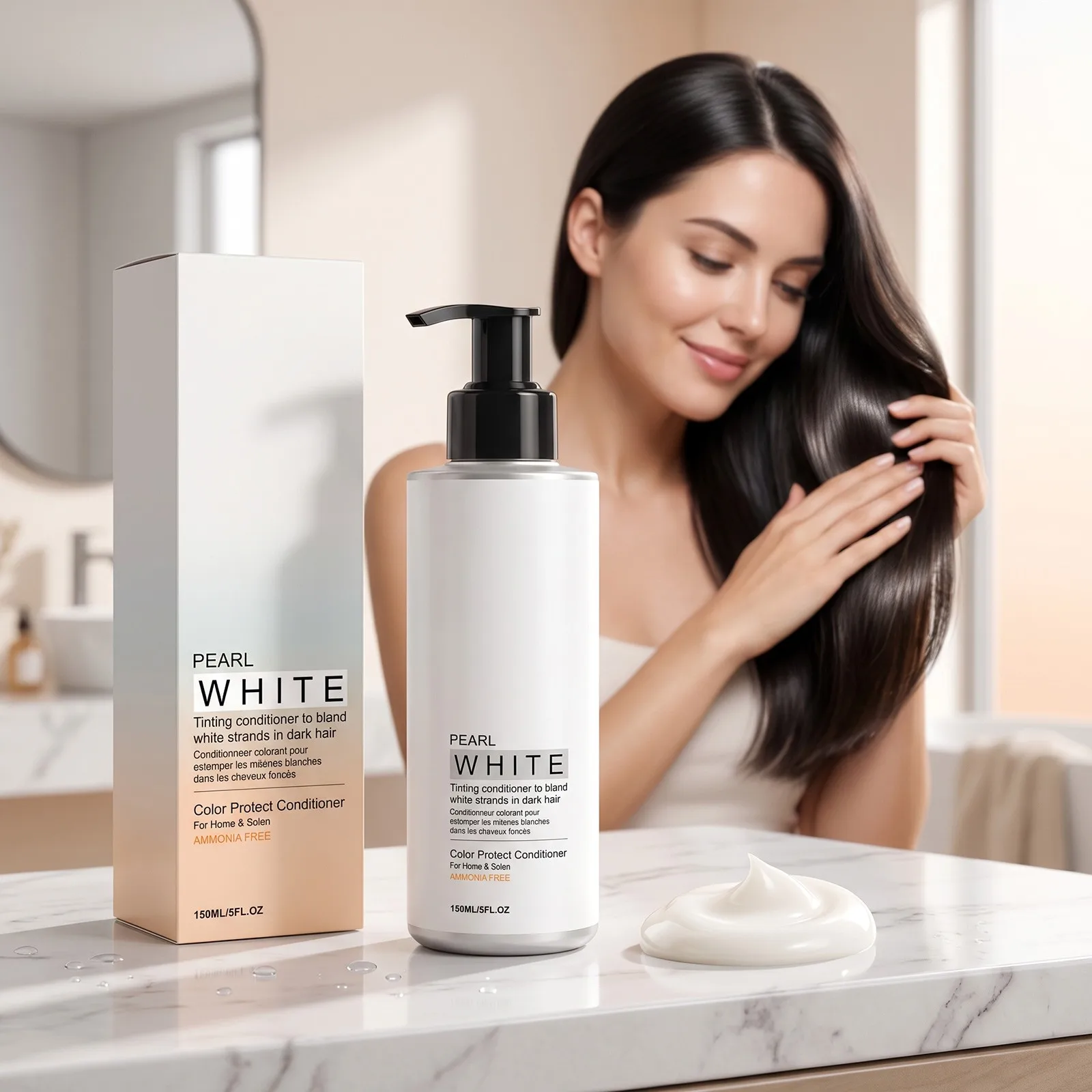 150ml Color Protect Conditioner Quick Rinse Daily Home Care for Post Dyeing Hair Ammonia Free Soft Smooth Reduce Irritation