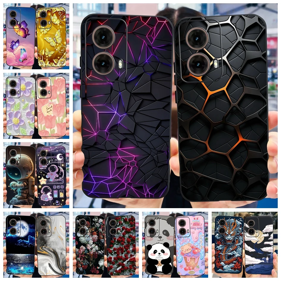 For Moto G85 5G Case TPU Popular Marble Soft Silicone Back Cover Phone Cases For Motorola Moto G85 XT2427-3 MotoG85 Matte Bumper