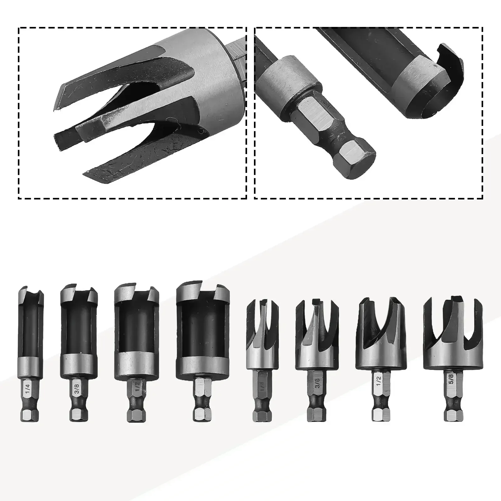 Hout Plug Cutter Boor Set Rechte tap toelotide kurkurk Mes Hss No No koil 6mm 10mm 13mm 16mm