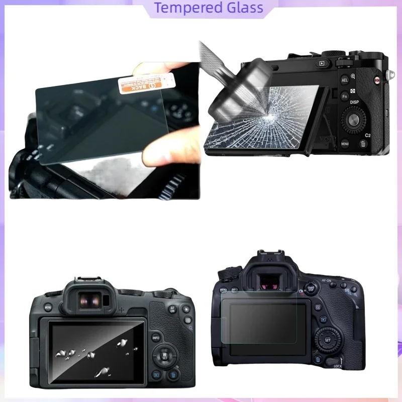 For Canon 200D 200DII LCD Protective Film Tempered Glass Screen Protector 9H Hardness HD Clear Anti-Scratch
