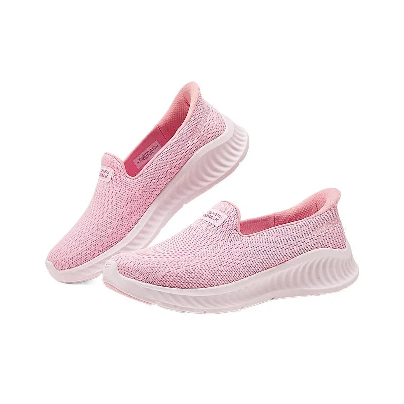 Skechers Women's GO WALK Mesh Breathable Low top Casual Shoes Women's Light Pink 125644-LTPK - view 3