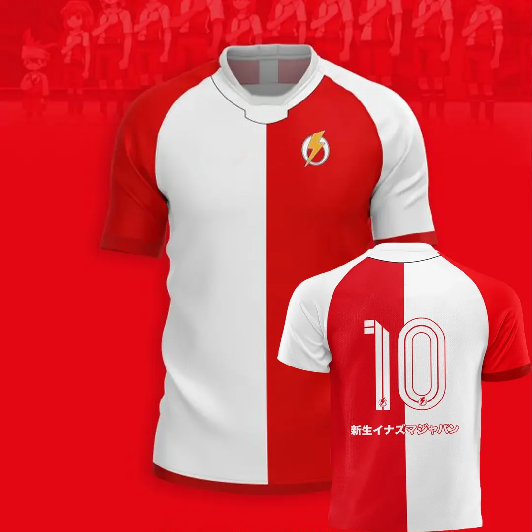Nueva Camiseta de Fútbol Inazuma Eleven Kaio 2026, Cosplay de Anime, Impresión 3D, Uniforme de Equipo de Fútbol para Niños, Top Deportivo de Verano para Hombres y Mujeres