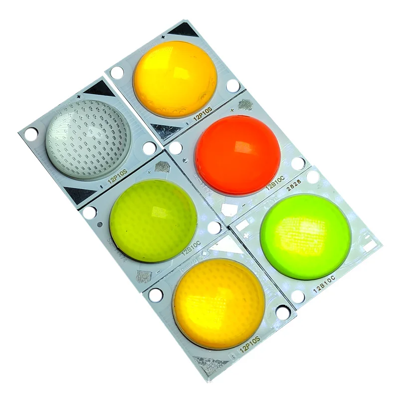 

28*28mm COB Chip Silicone Lens Light 50W 30V Led COB Lamp White Red Blue Green for Spotlight Bulb DIY Flood Light Outdoor Chip