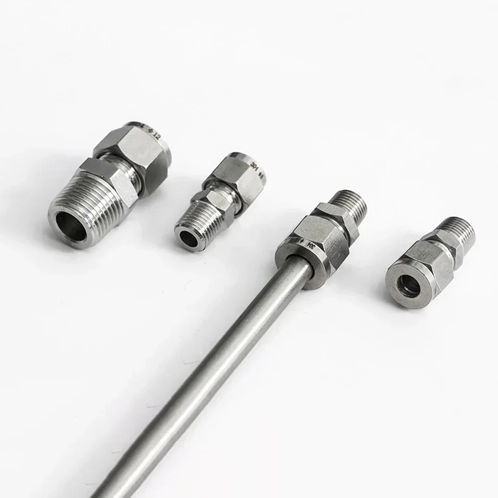 Conector de unión de tubo de compresión BSPT NPT Macho, 1/8 \